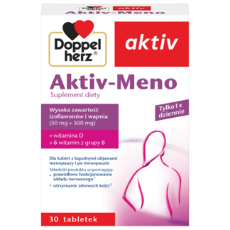 Illustration of the product packaging Doppelherz aktiv Aktiv-Meno (30 tabl.) front view