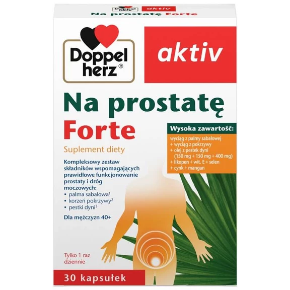 Doppelherz aktiv Na prostatę Forte Widok z przodu