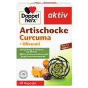 Doppelherz aktiv Karczoch + Kurkuma + Olej z oliwek Widok z przodu