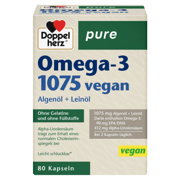 Doppelherz® pure Omega-3 1075 vegan 