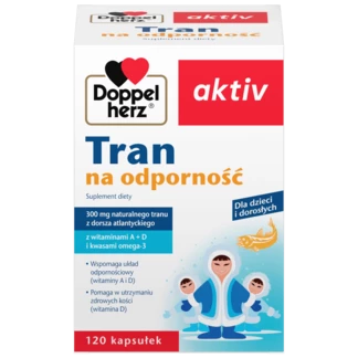 Doppelherz aktiv Tran na odporność Widok z przodu