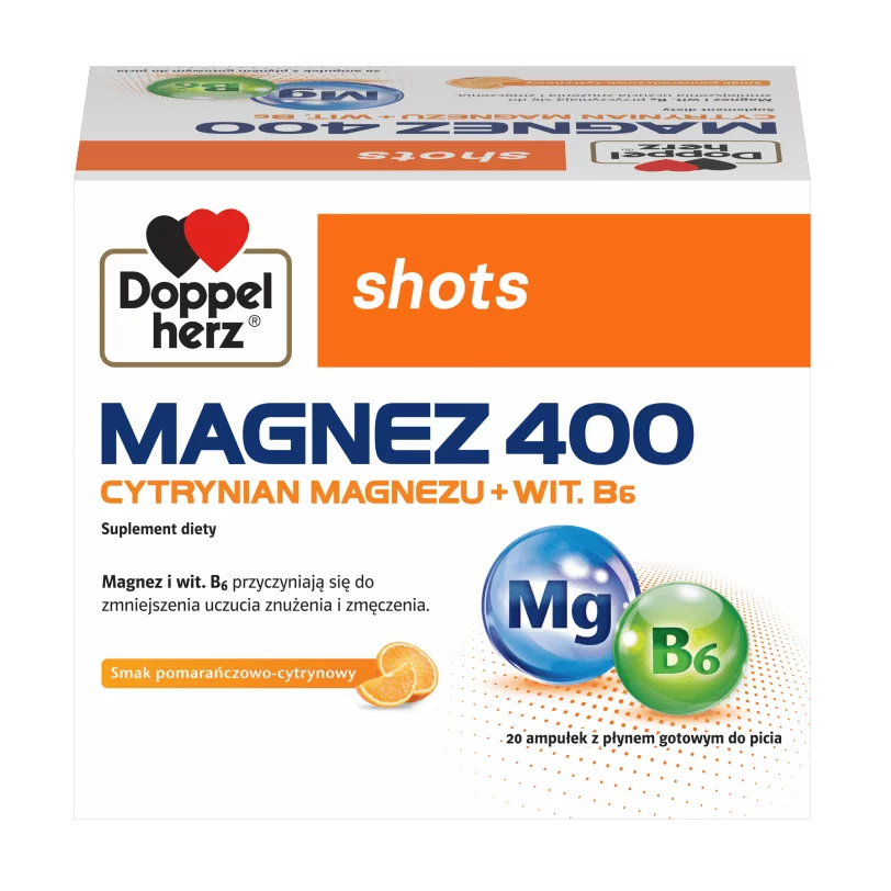 Doppelherz shots MAGNEZ 400 Widok z przodu