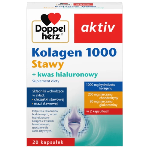Doppelherz aktiv Kolagen 1000 Stawy  Widok z przodu