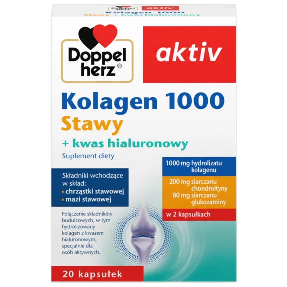 Doppelherz aktiv Kolagen 1000 Stawy  Widok z przodu