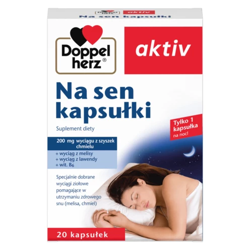Doppelherz aktiv Na sen kapsułki Widok z przodu