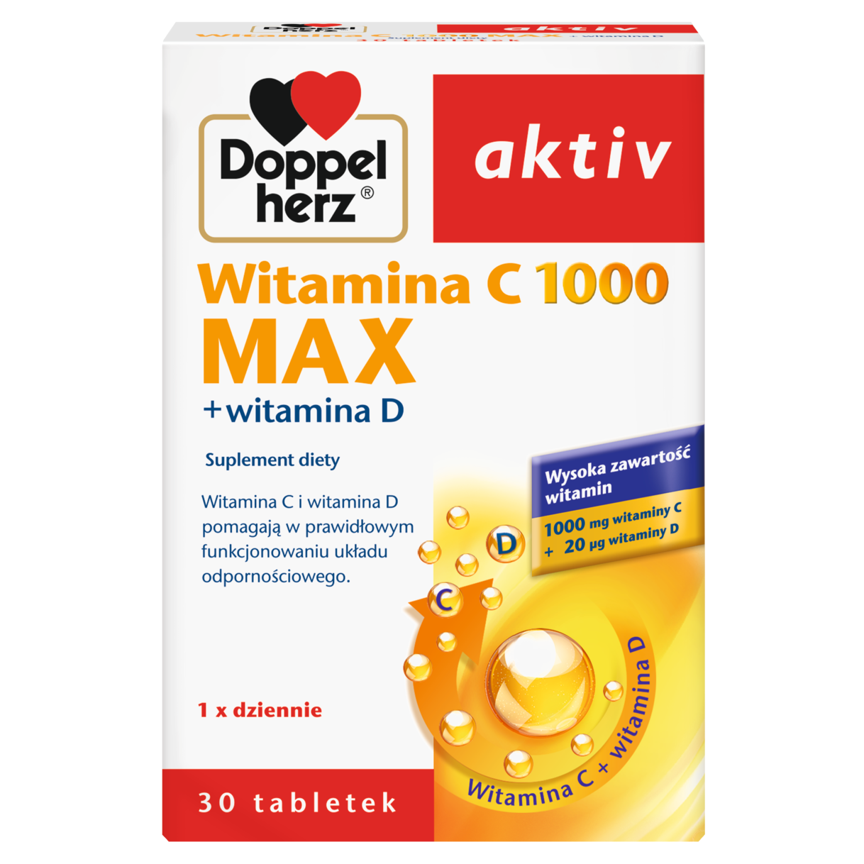 Illustration of the product packaging Doppelherz aktiv Doppelherz aktiv Witamina D 800 front view