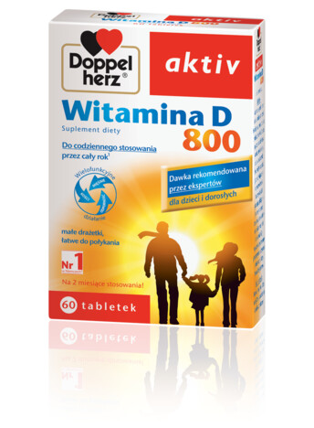 Doppelherz Aktiv Witamina D 800 Suplement Diety Doppelherz