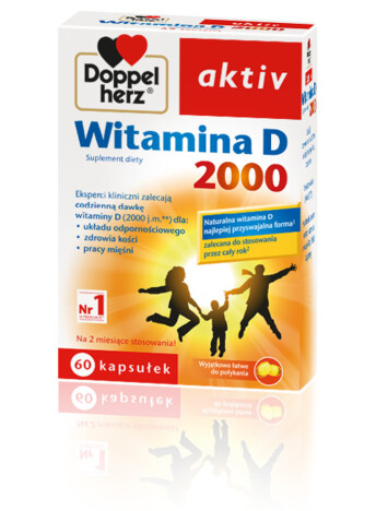 Doppelherz Aktiv Witamina D 2000 Suplement Diety Doppelherz